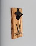 Engraved Zebrawood Magnetic Bottle Opener 1 small