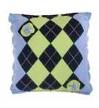 Charming Multicolor 3d Argyle Cashmere Throw Pillow 1 small