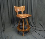 Espresso Bar Stool With Metal Foot Pad 1 small