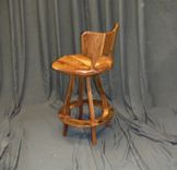 Espresso Bar Stool With Metal Foot Pad 3 small