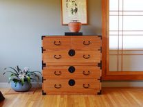 Kiri Wood Japanese Style Clothing Chest, Isho Dansu, Tansu 1 small