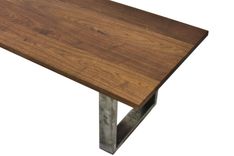 Walnut Coffee Table, Modern Coffee Table, Coffee Table With Metal Legs, Farmhouse, Rustic 6 small