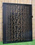 Decorative Steel Gate - Floral Pattern - Handmade - Custom Gate - Steel Room Divider 1 small