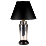 Vintage Silver Cocktail Shaker Lamp 1 small