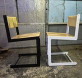 Cantilevered Walnut Chair 3 small