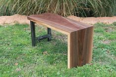 Walnut Waterfall Benches 2 small