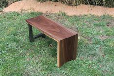 Walnut Waterfall Benches 3 small