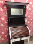 30" Wide Roll Top Desk Mounted To Vintage Solid Wood Door 1 small