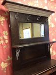 30" Wide Roll Top Desk Mounted To Vintage Solid Wood Door 7 small