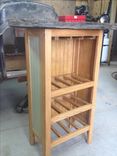 Wine Bottle And Glass Cabinet Incorporating Customer Supplied Stone 1 small