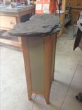 Wine Bottle And Glass Cabinet Incorporating Customer Supplied Stone 3 small