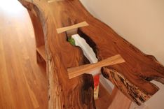 Foyer Hall Table - Natural Edge Top - Truly One Of A Kind 1 small