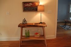 Foyer Hall Table - Natural Edge Top - Truly One Of A Kind 3 small