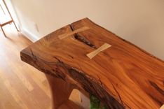 Foyer Hall Table - Natural Edge Top - Truly One Of A Kind 6 small