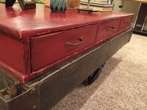 Globe Cart Truck - Rare 1911 Metal Cart With Custom Cabinet 3 small