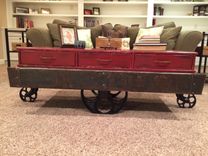 Globe Cart Truck - Rare 1911 Metal Cart With Custom Cabinet 1 small