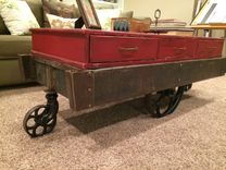 Globe Cart Truck - Rare 1911 Metal Cart With Custom Cabinet 6 small
