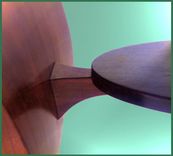Scroll Leg Tea Table In Claro Walnut And Ebony 1 small