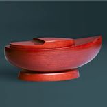 Boat-Shaped Cremation Urn, Mahogany 1 small