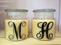 Personalized Monogram Candle 1 small