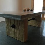 Custom Concrete, Steel & Wood Conference Table. 1 small