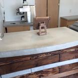 Reclaimed Wood And Concrete Reception Desk 2 small