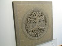 Limestone Tree Of Life Monolithic Mosaic Etched Tile Back Splash Insert 2 small