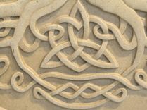 Relief Carved Limestone Tree Of Life Decorative Backsplash Tile Insert 5 small