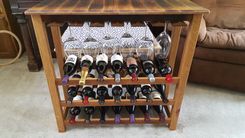 Wine Barrel Freestanding Wine Rack 2 small