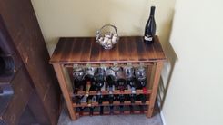 Wine Barrel Freestanding Wine Rack 5 small