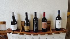 Wine Barrel Wall Hanging Wine Glass Rack 3 small