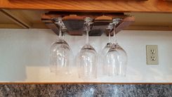 Wine Barrel Under Cabinet Wine Glass Rack 1 small