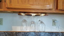 Wine Barrel Under Cabinet Wine Glass Rack 2 small