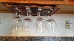 Wine Barrel Under Cabinet Wine Glass Rack 3 small