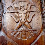 Carved Door And Transom, Can Serve As Wall Pannel 3 small