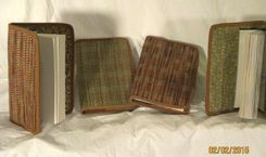 Hand Woven Grasscloth Covered Journal 3 small