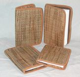 Hand Woven Grasscloth Covered Journal 1 small