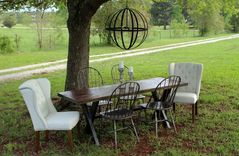 Farm Table With Steel Base 1 small