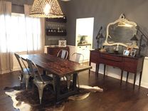 Modern Farm Table With Steel Base 1 small