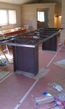Steel & Bubinga Live Edge 42" Tall Work/Display Table 1 small
