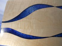 Maple Hall Table With Beautiful Flowing Patterns 2 small