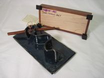 Upcycled Bloodwood And Hand Made Ceramic Lid Keepsake Box 4 small