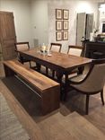 Handcrafted Modern Walnut Plank Bench For An Accent Piece Or Dining Table 3 small