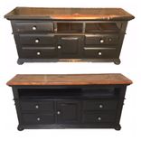 Refinished/Refurbished Dresser Converted To A Entertainment Console 1 small