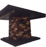 Modern Rustic Dining/Breakfast Trestle Table 3 small