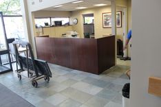 Custom Made Zodiac And Walnut Reception Desk 6 small