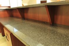 Custom Made Zodiac And Walnut Reception Desk 4 small