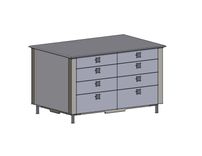 Custom Made Contemporary Modern His And Hers Dresser 8 small
