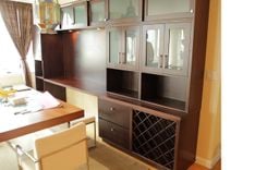 Contemporary/Post Modern Dinning Room Built In Hutch And Display 1 small