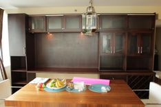 Contemporary/Post Modern Dinning Room Built In Hutch And Display 2 small